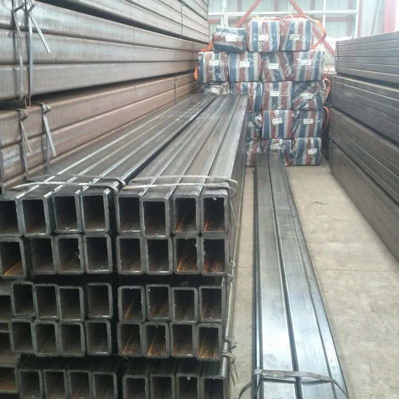 Black Annealed Steel Square Tube Rectangular Low Carbon Hollow Se ...
